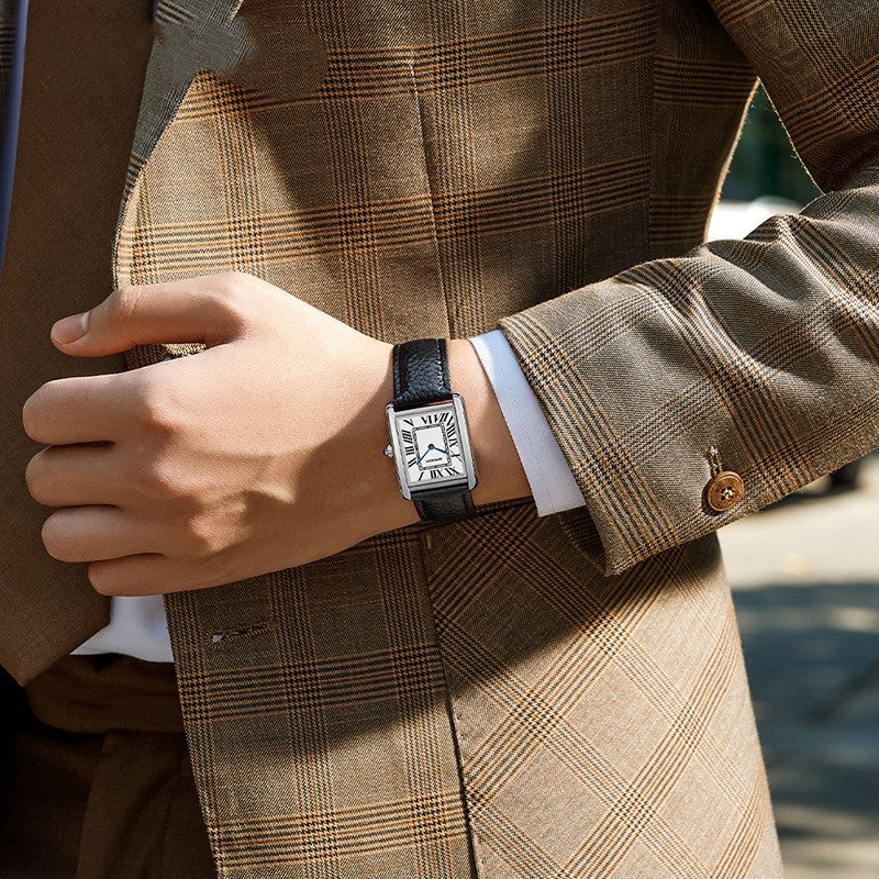 OLD MONEY Square Quartz Watch - OLD MONEY LOOKS