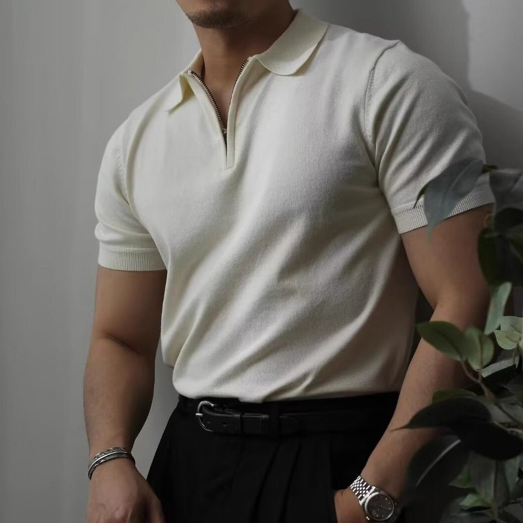 OLD MONEY Quarter Zip Polo - WEAR OLD MONEY