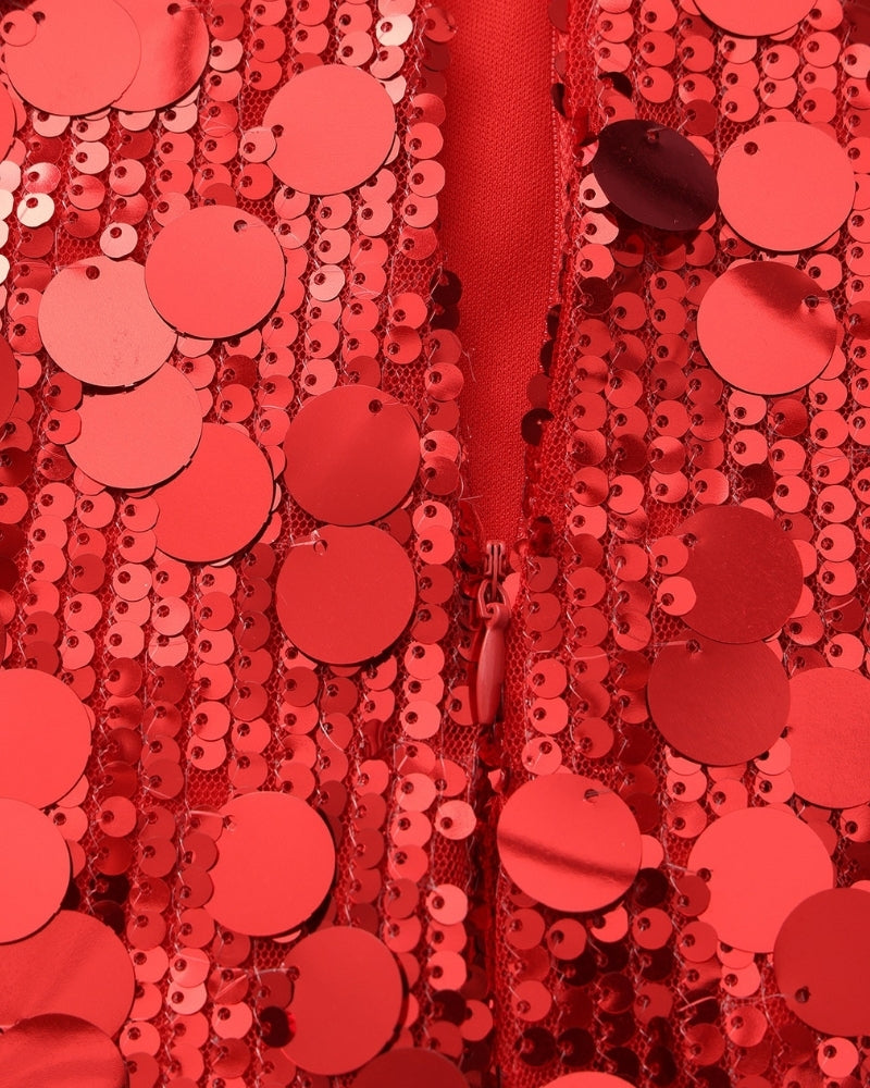 Mini abito da festa con paillettes