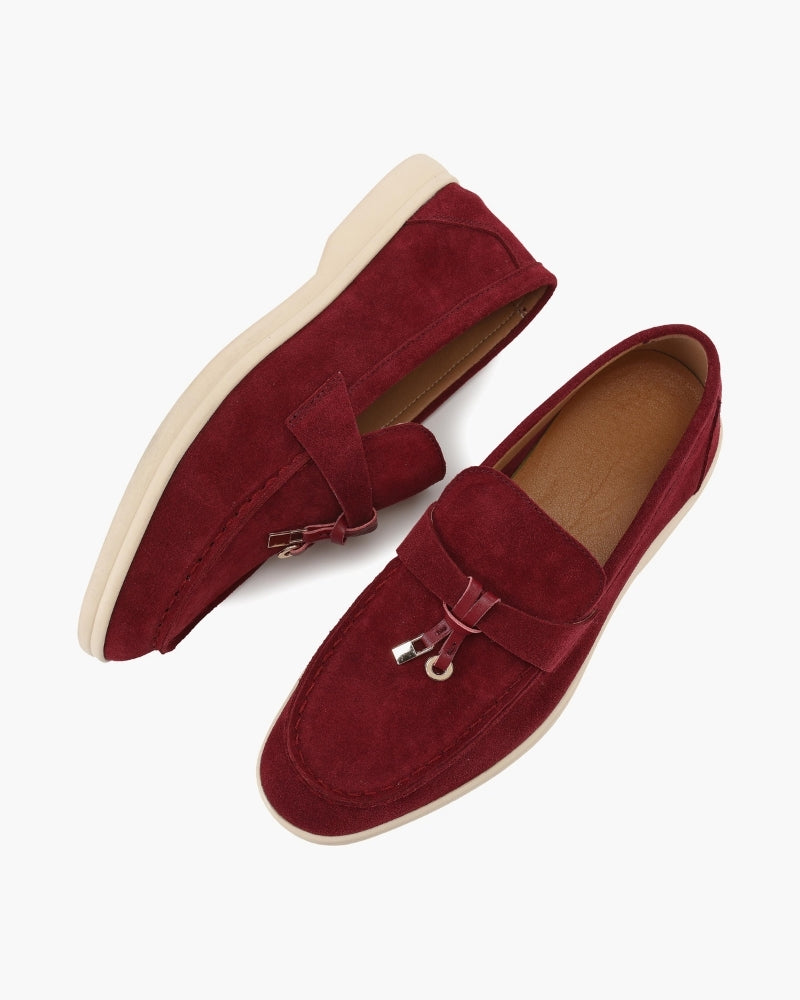 Old Money Suede Lady Loafers
