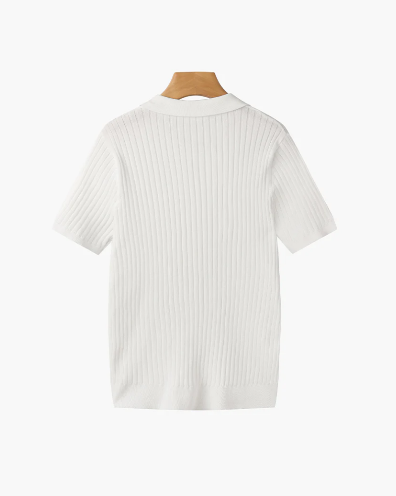 OLD MONEY KNIT COLLAR POLO