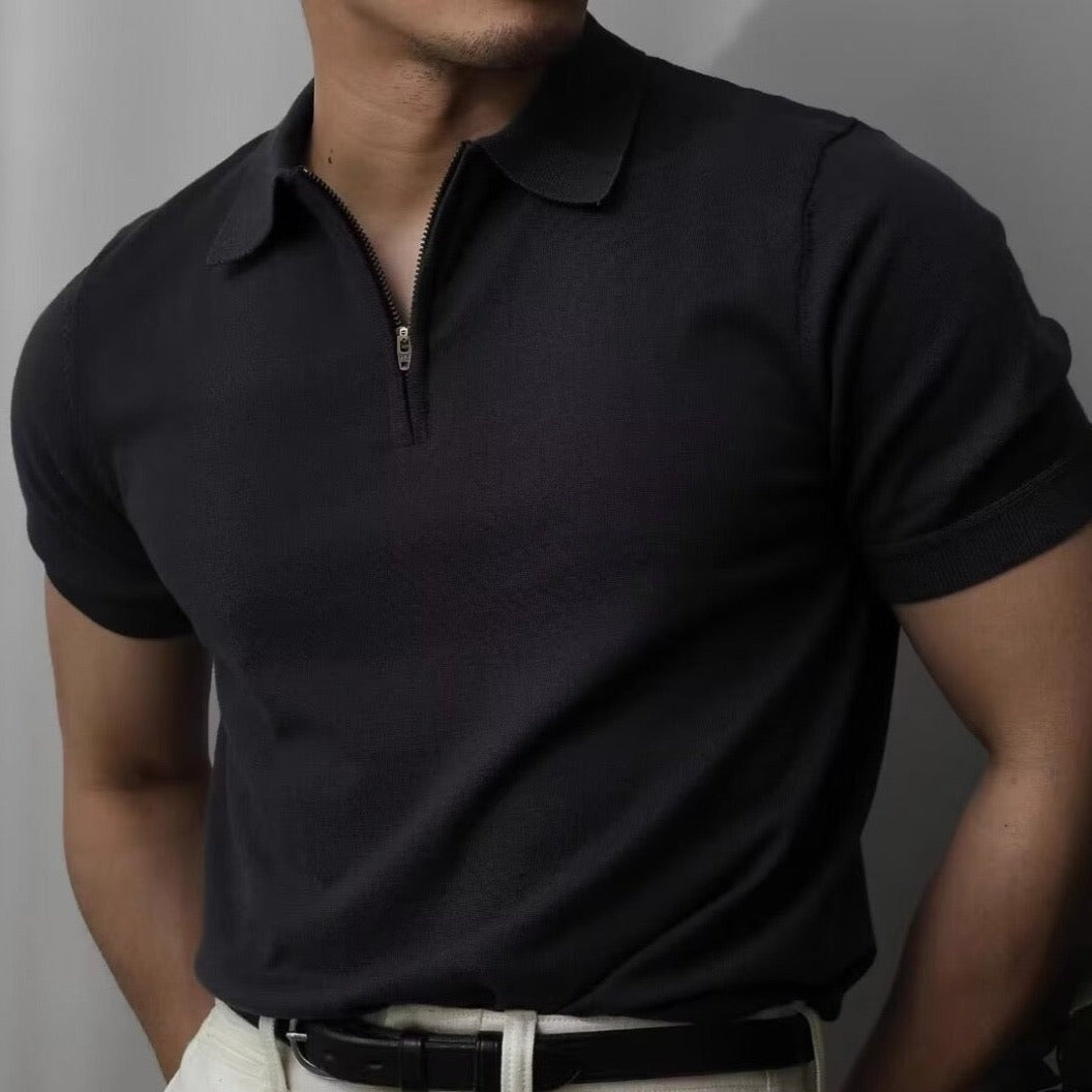 OLD MONEY Quarter Zip Polo - WEAR OLD MONEY