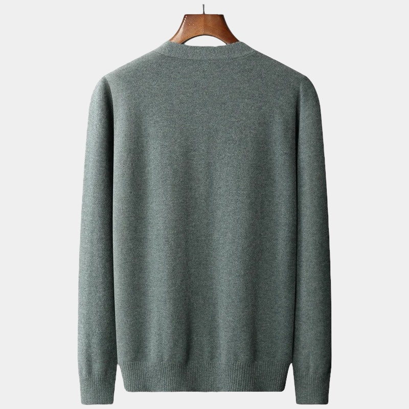OLD MONEY Merino Wool Cardigan Sweater - OLD MONEY LOOKS