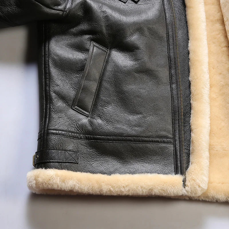 OLD MONEY Leather Aviator Coat - OLD MONEY LOOKS