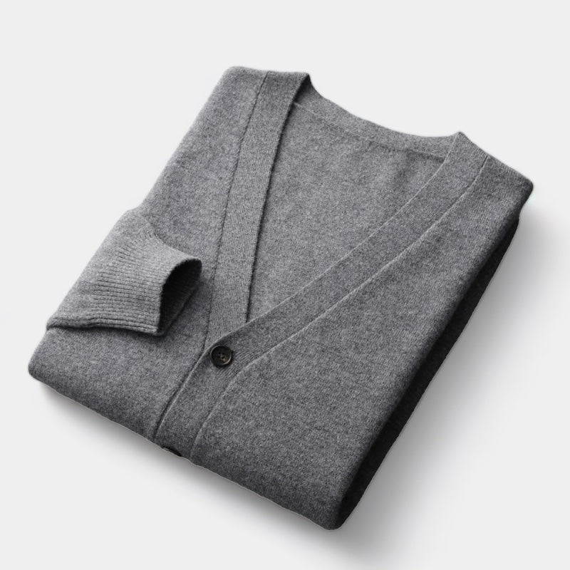 OLD MONEY Merino Wool Cardigan Sweater - OLD MONEY LOOKS