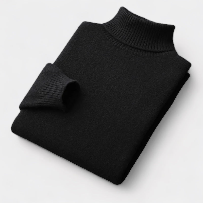OLD MONEY Merino Wool Turtleneck Sweater - OLD MONEY LOOKS