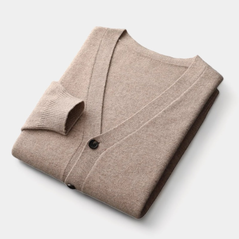 OLD MONEY Merino Wool Cardigan Sweater - OLD MONEY LOOKS