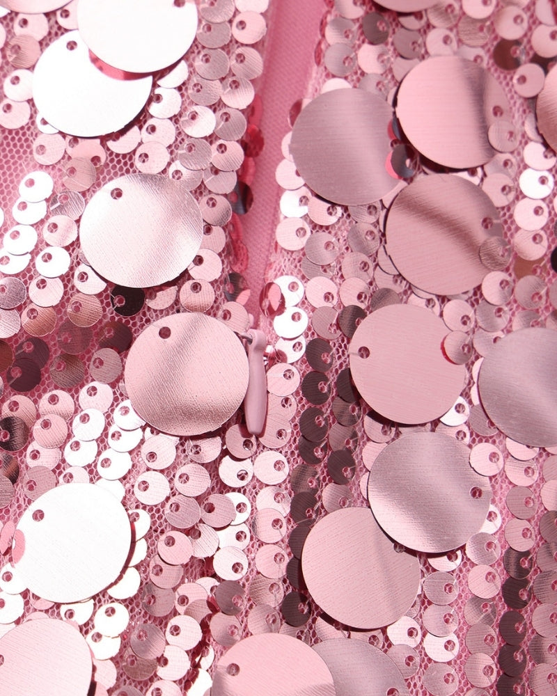Mini abito da festa con paillettes