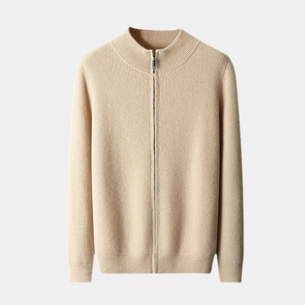 OLD MONEY MERINO WOOL ZIP SWEATER - OLD MONEY LOOKS