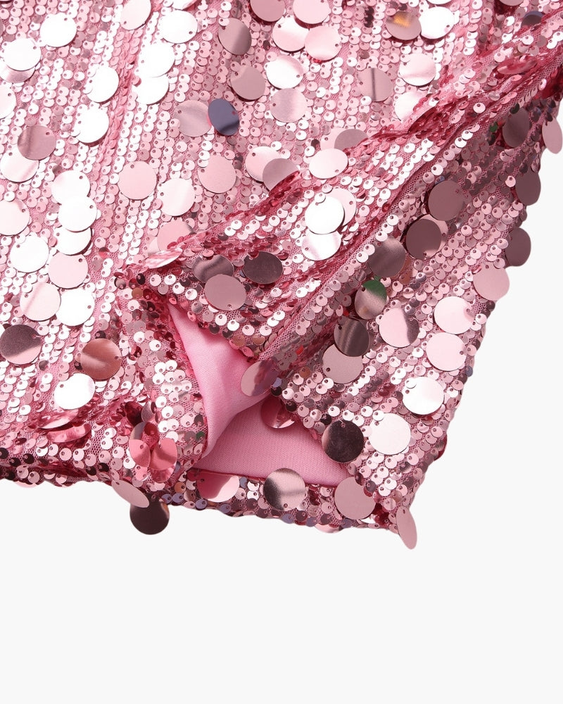 Mini abito da festa con paillettes
