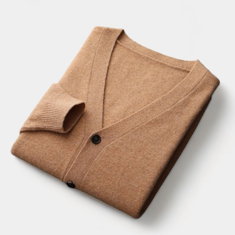 OLD MONEY Merino Wool Cardigan Sweater - OLD MONEY LOOKS