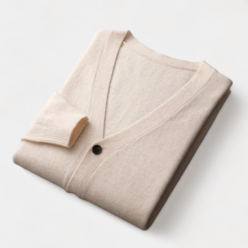 OLD MONEY Merino Wool Cardigan Sweater - OLD MONEY LOOKS