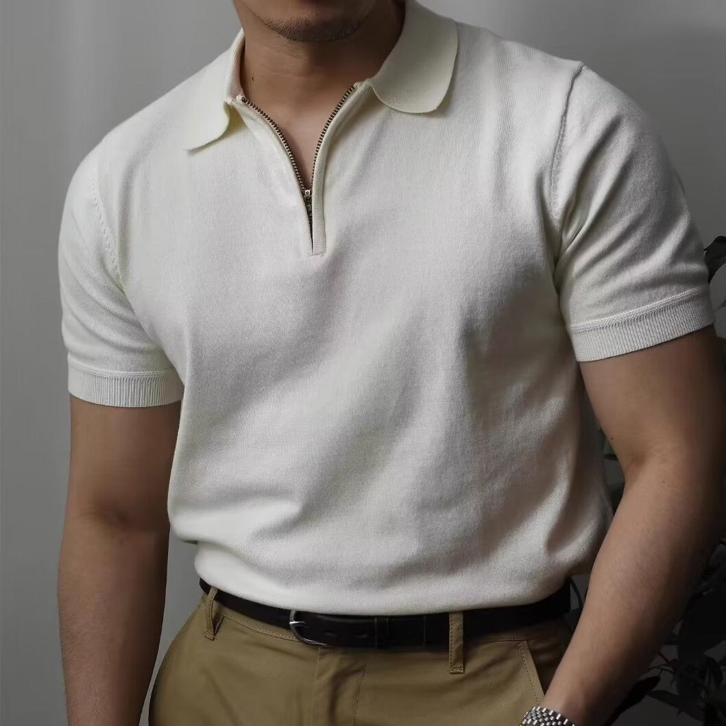 OLD MONEY Quarter Zip Polo - WEAR OLD MONEY