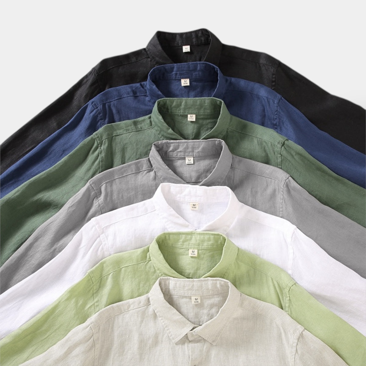 CHEMISE À MANCHES LONGUES EN LIN STYLE OLD MONEY