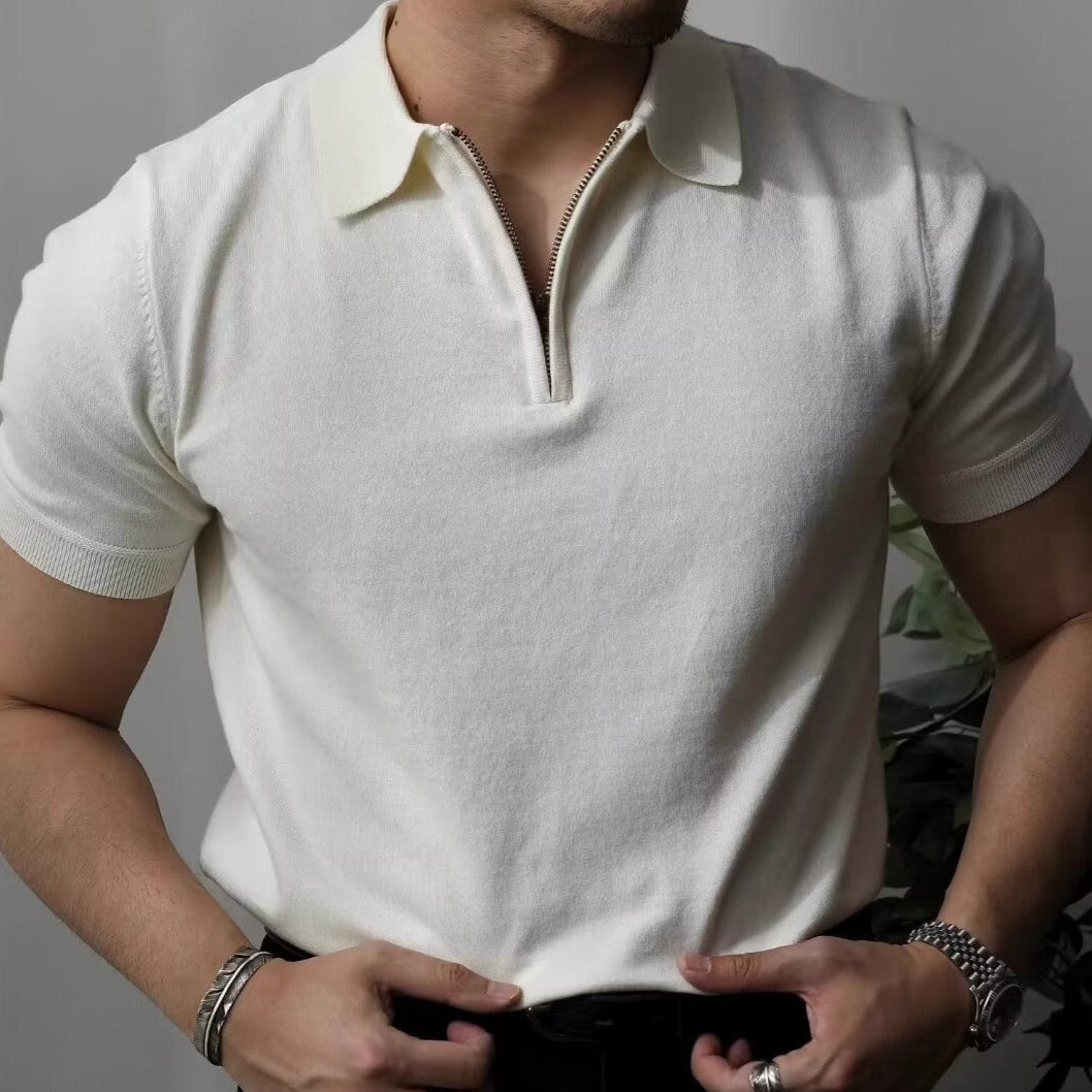 OLD MONEY Quarter Zip Polo - WEAR OLD MONEY