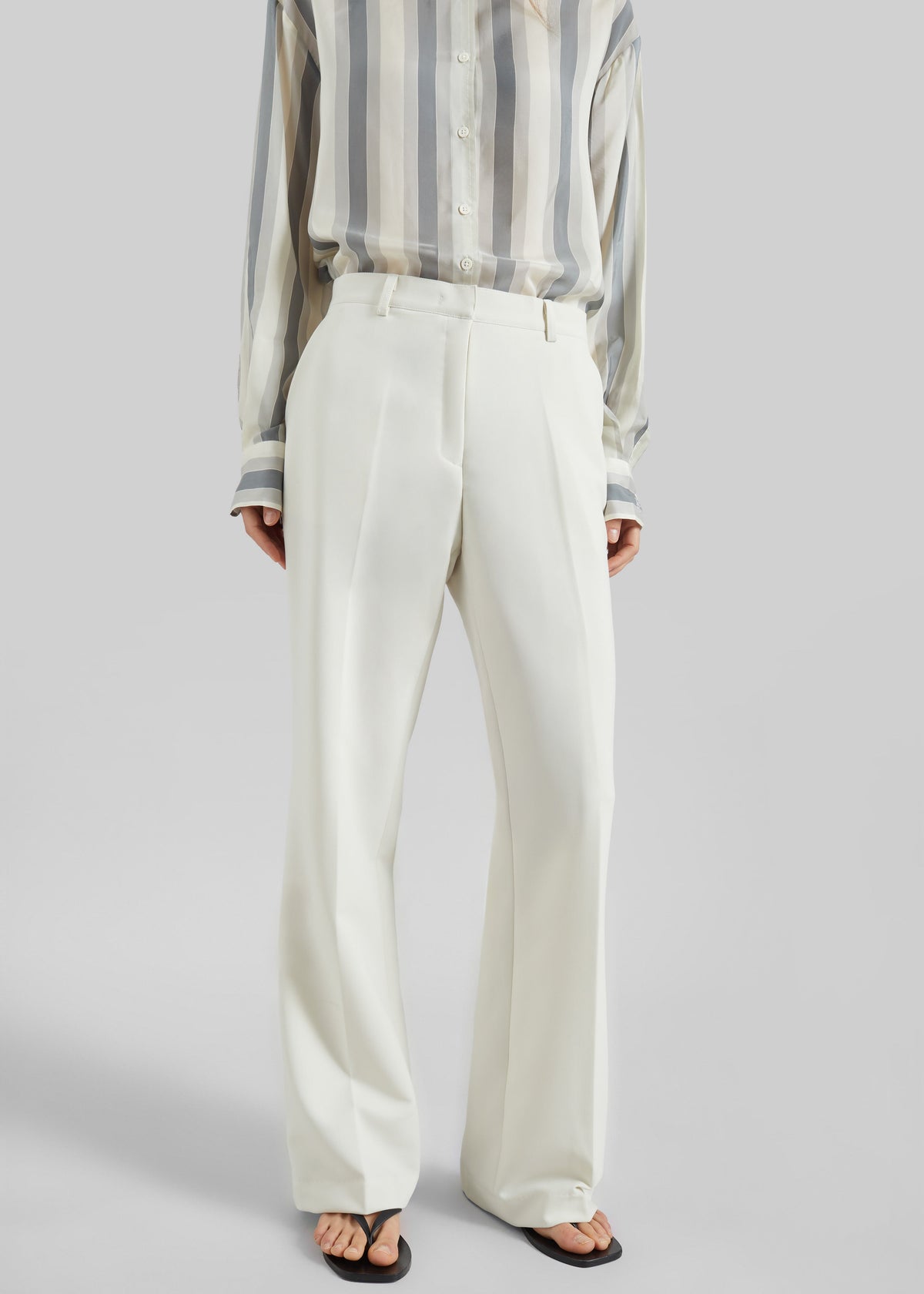 Pantaloni bootcut Chesnay - Crema