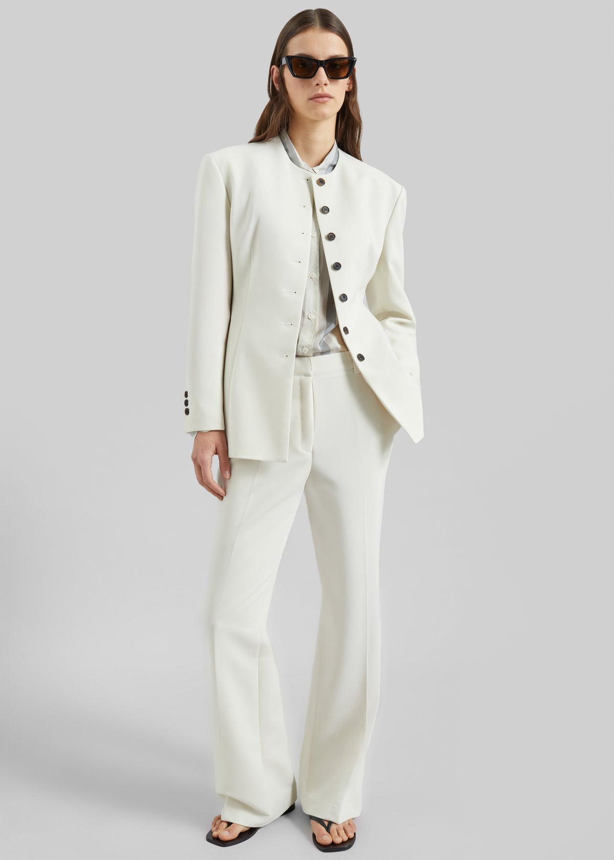Pantaloni bootcut Chesnay - Crema