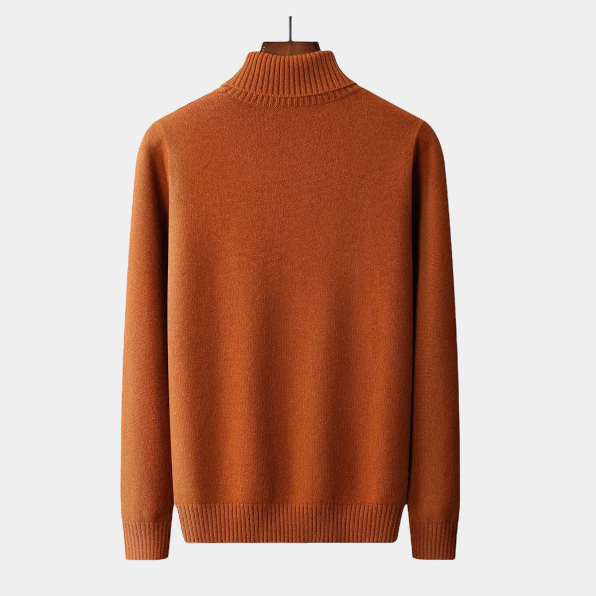 OLD MONEY Merino Wool Knitted Turtleneck Sweater - OLD MONEY LOOKS