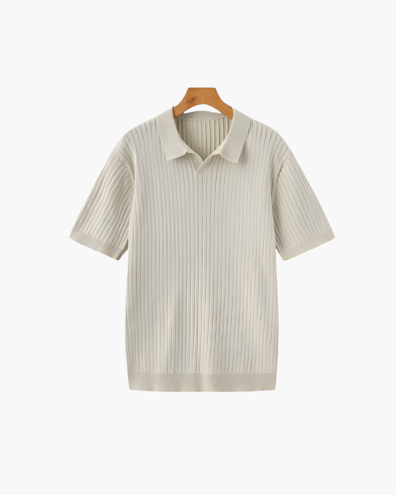 OLD MONEY KNIT COLLAR POLO