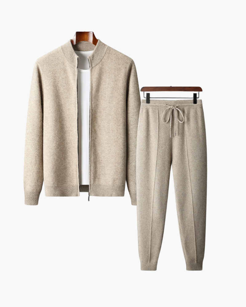 OLD MONEY MERINO WOOL ZIP SET