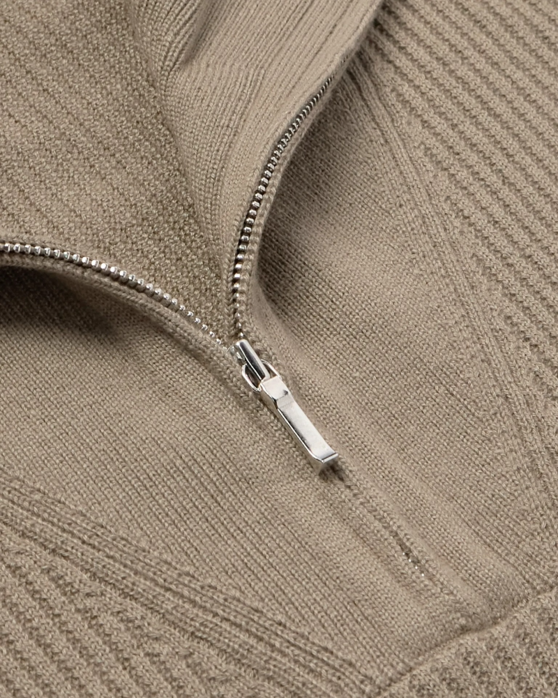MAGLIONE MEZZA ZIP IN CASHMERE OLD MONEY