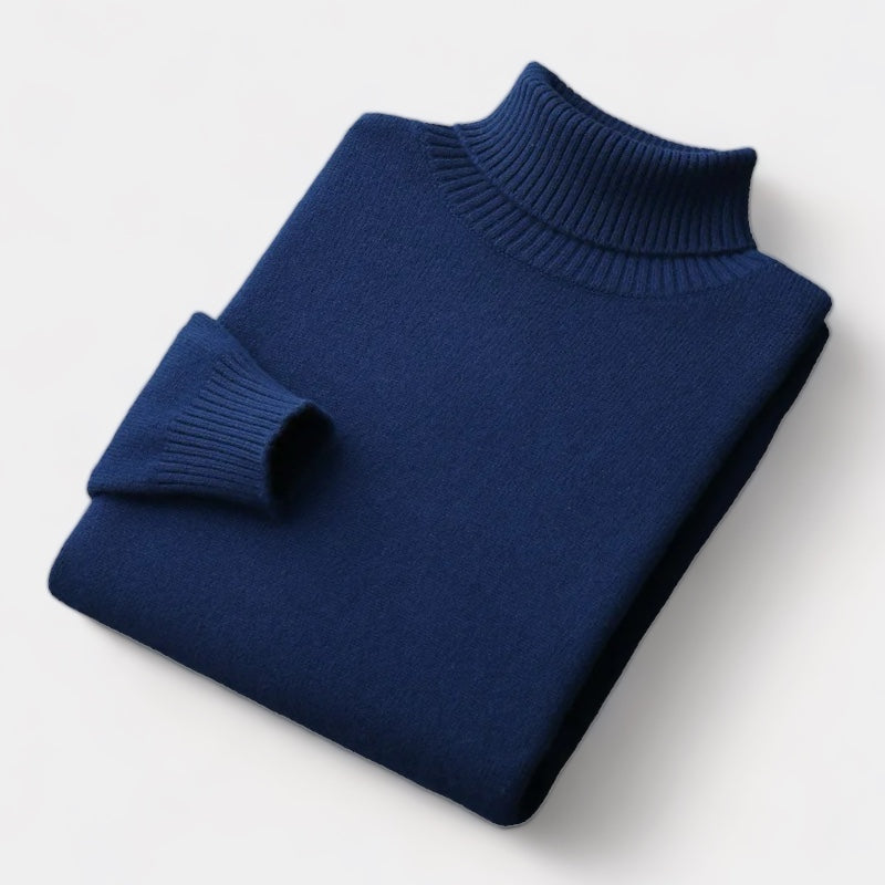 OLD MONEY Merino Wool Turtleneck Sweater - OLD MONEY LOOKS