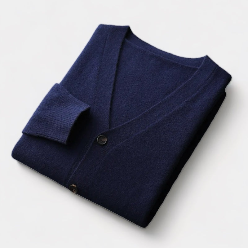 OLD MONEY Merino Wool Cardigan Sweater - OLD MONEY LOOKS