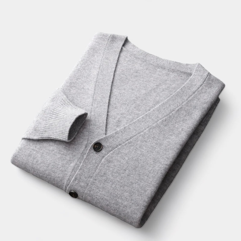 OLD MONEY Merino Wool Cardigan Sweater - OLD MONEY LOOKS