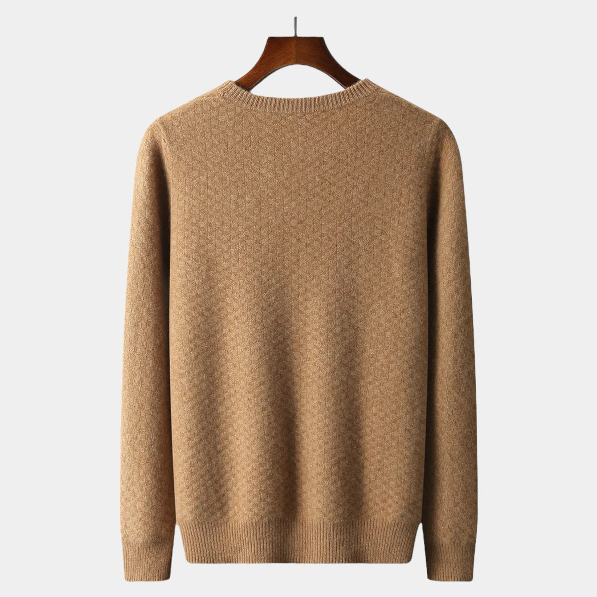 OLD MONEY Merino Wool Checkered Sweater - OLD MONEY LOOKS
