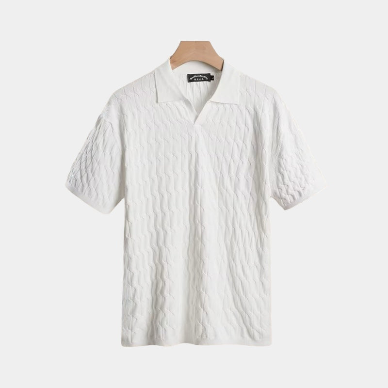 OLD MONEY Textured Polo - OLD MONEY LOOKS