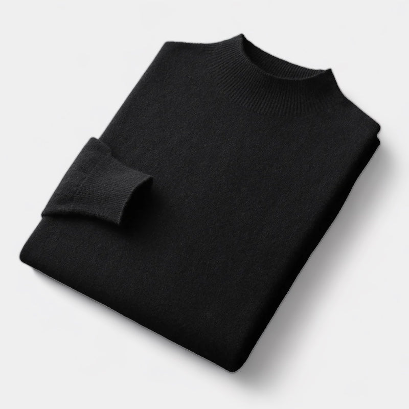 OLD MONEY Merino Wool Half Turtleneck Sweater - OLD MONEY LOOKS