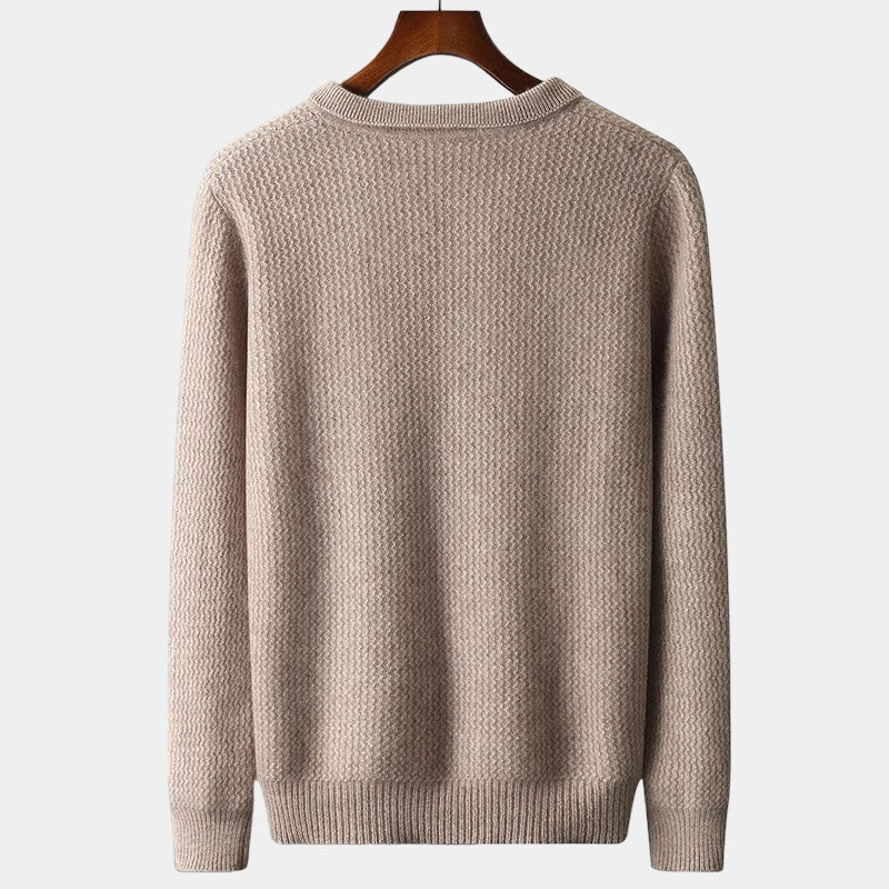 OLD MONEY Merino Wool Flap Collar Sweater - OLD MONEY LOOKS