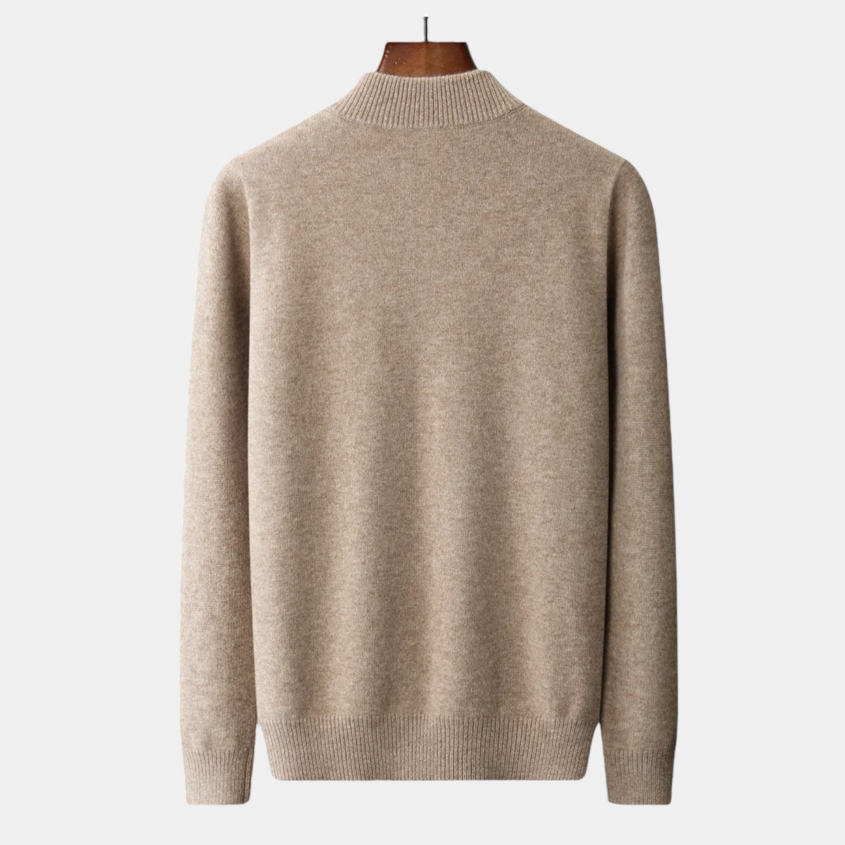 OLD MONEY Merino Wool Quarter-Zip Sweater - OLD MONEY LOOKS