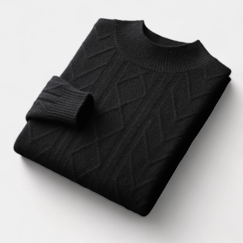 OLD MONEY Merino Wool Tressed Sweater - OLD MONEY LOOKS