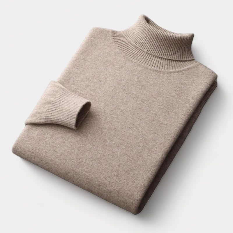 OLD MONEY Merino Wool Turtleneck Sweater - OLD MONEY LOOKS