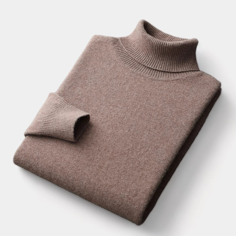 OLD MONEY Merino Wool Turtleneck Sweater - OLD MONEY LOOKS