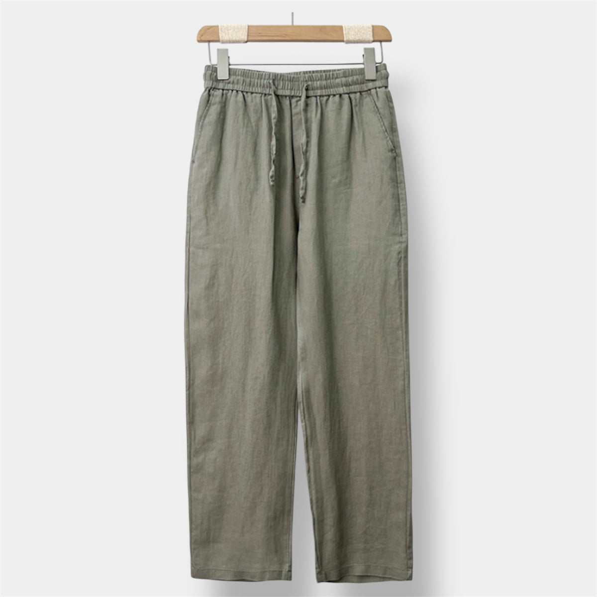 OLD MONEY Straight Fit Leinenhose