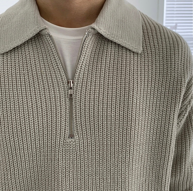 OLD MONEY Zipped Sweater - OLD MONEY LOOKS