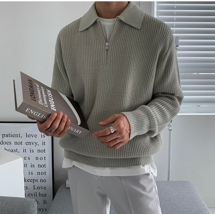 OLD MONEY Zipped Sweater - OLD MONEY LOOKS