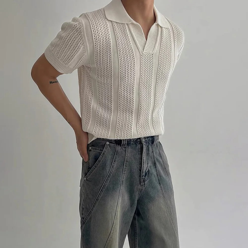 OLD MONEY Knitted Polo - OLD MONEY LOOKS