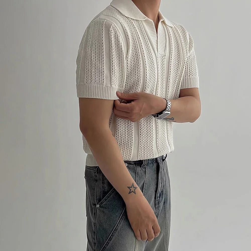 OLD MONEY Knitted Polo - OLD MONEY LOOKS