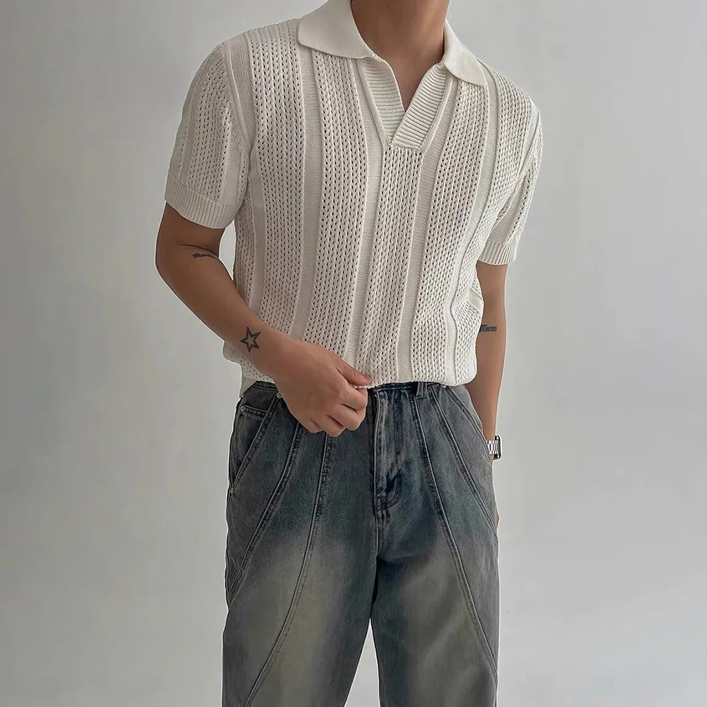 OLD MONEY Knitted Polo - OLD MONEY LOOKS