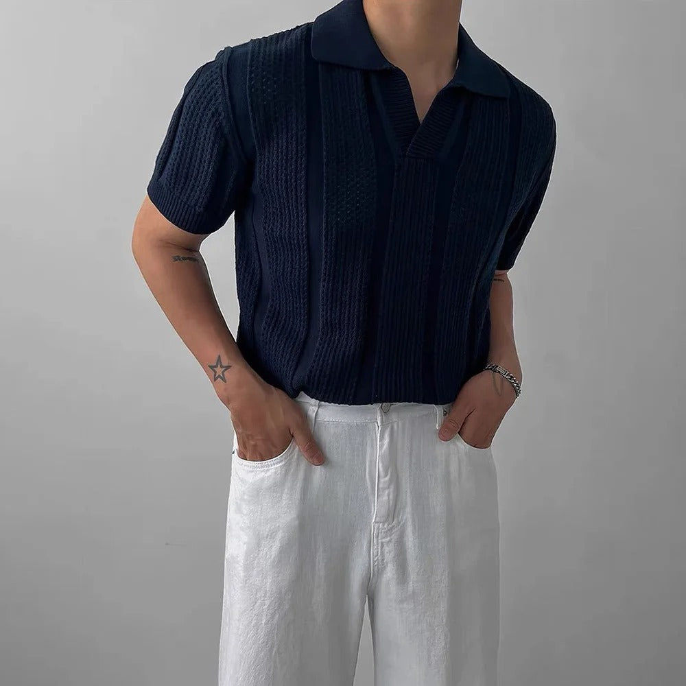 OLD MONEY Knitted Polo - OLD MONEY LOOKS