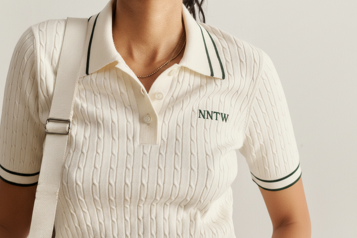 NNTW Tennis Knit - Ecru/Forest