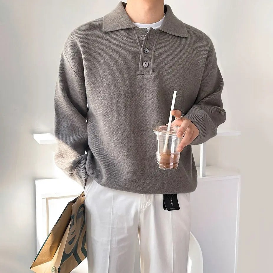 OLD MONEY Polo Sweater - OLD MONEY LOOKS