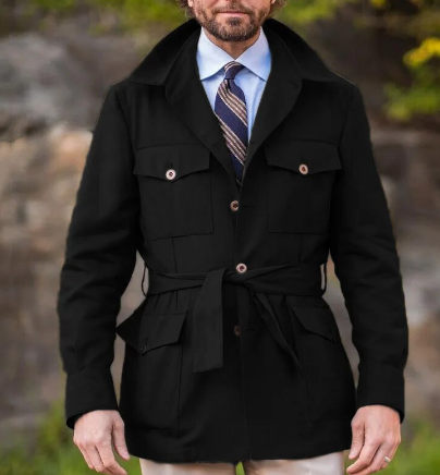 OLD MONEY Short Trench Coat - OLD MONEY LOOKS