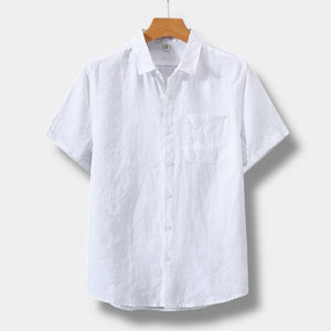 CAMISA DE MANGA CORTA DE LINO OLD MONEY