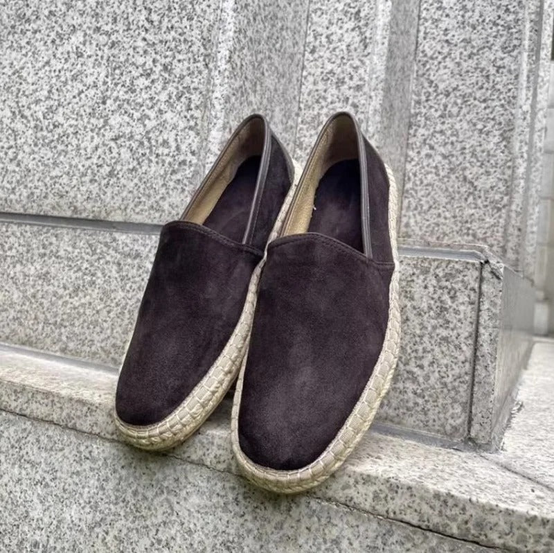 OLD MONEY Tressed Suede Loaffers - WEAR OLD MONEY