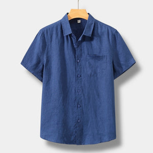 CAMISA DE MANGA CORTA DE LINO OLD MONEY