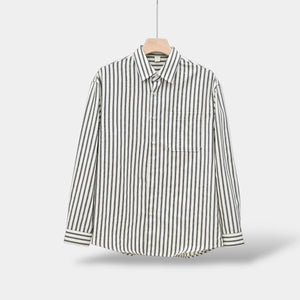 OLD MONEY Camisa de manga larga a rayas